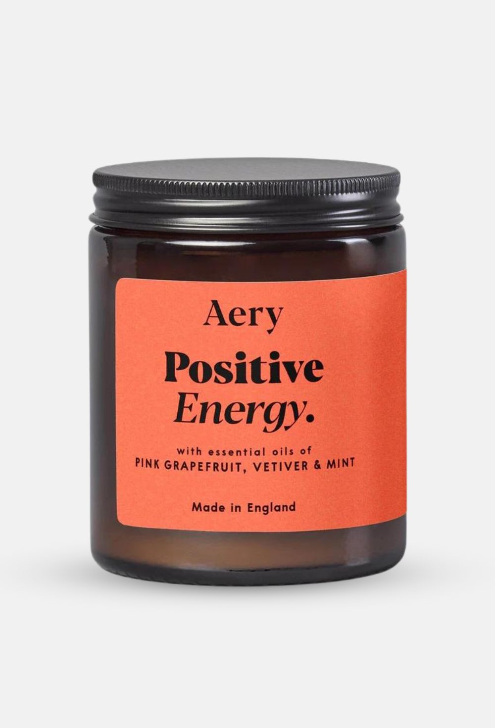 POSITIVE ENERGY SCENTED JAR CANDLE - PINK GRAPEFRUIT VETIVER AND MINT