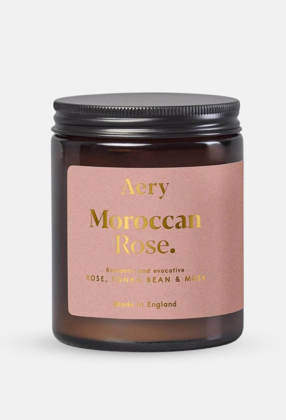 MOROCCAN ROSE SCENTED JAR CANDLE - ROSE TONKA AND MUSK