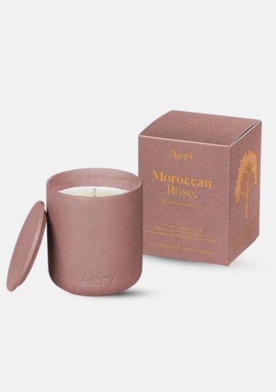 MOROCCAN ROSE SCENTED CANDLE - ROSE TONKA AND MUSK